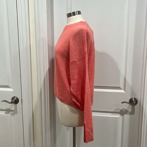 New! JOIE Wool Blend Namio Sweater Button Detail Color: Rose Size Large - Picture 8 of 15